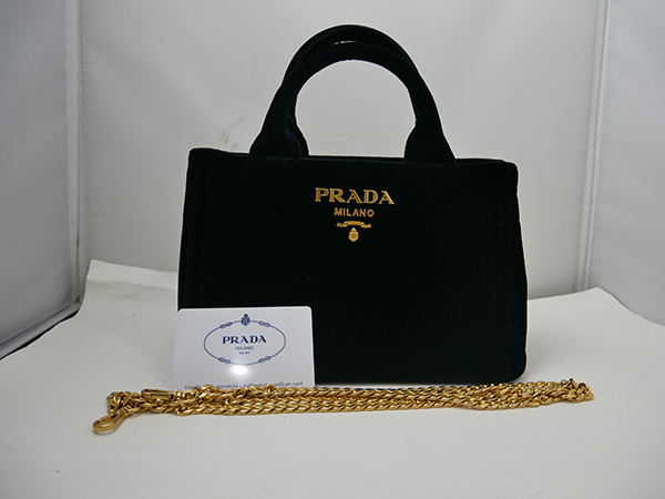 PRADA CANAPA MINI ベロア バッグ